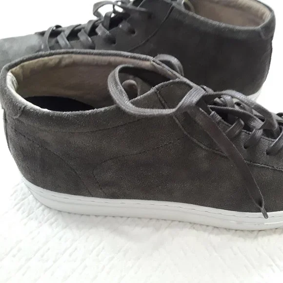 Banana Republic Mens Suede Mid Top Sneaker